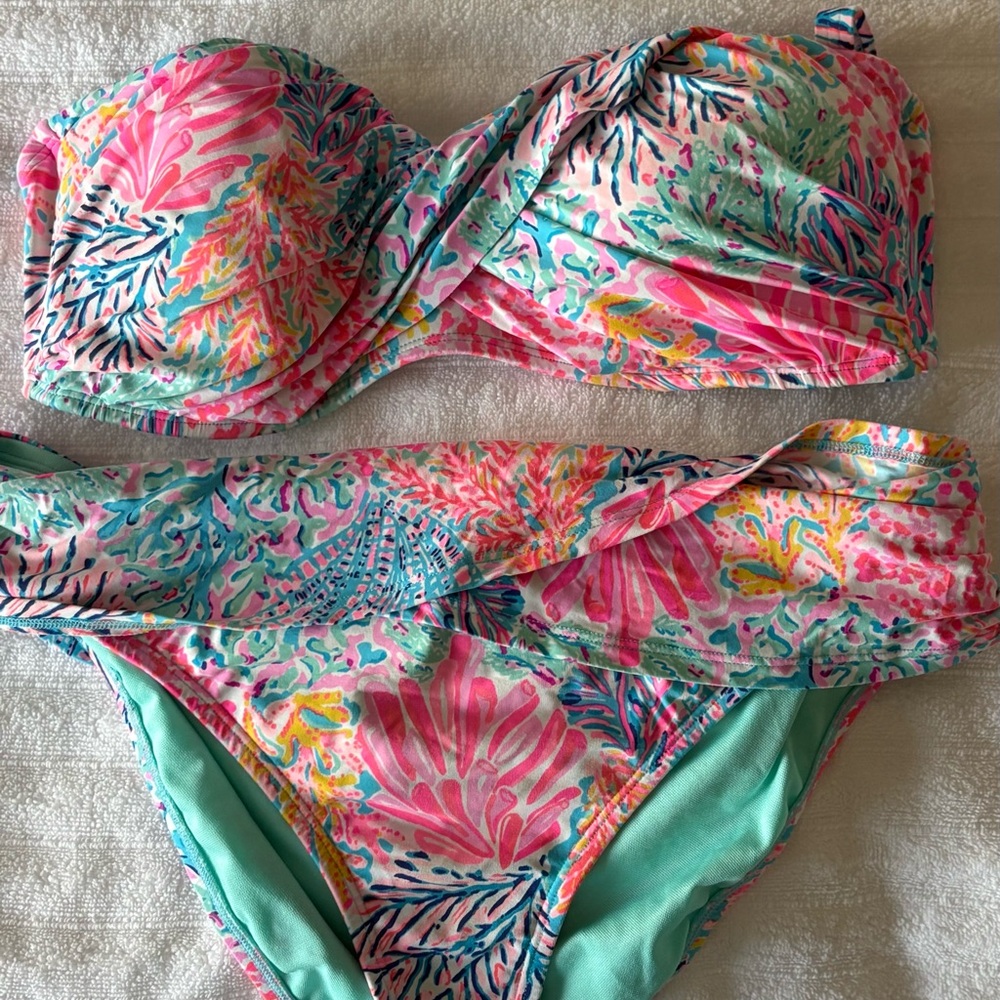 Lilly Pulitzer bikini top and bottom